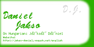 daniel jakso business card